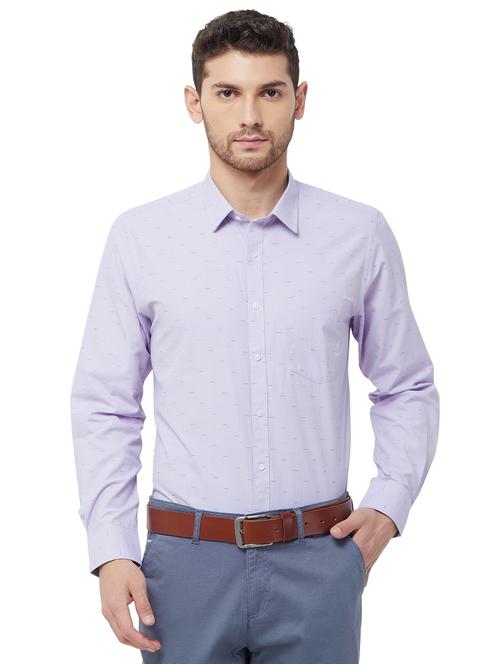 purple self design formal shirt - 16830941 - Very Small Image - 1