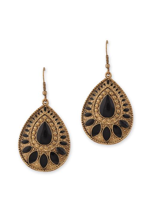 tribal black earrings - 16832 - Very Small Image - 1