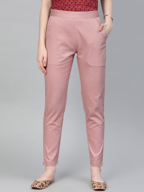 women solid cigarette trouser - 16833310 - Very Small Image - 1