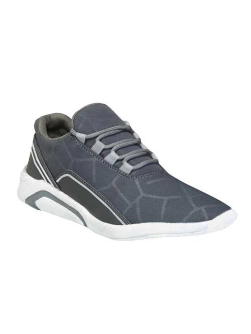 grey fabric lace up sport shoes - 16833997 - Very Small Image - 1