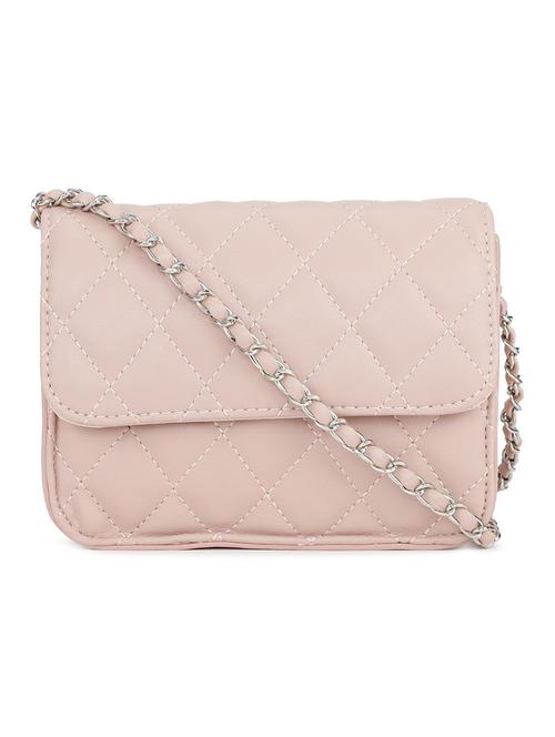 pink leatherette regular sling bag - 16836325 - Very Small Image - 1