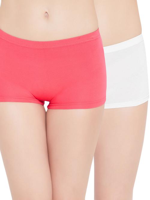set of 2 solid boy shorts panty - 16837781 - Very Small Image - 1