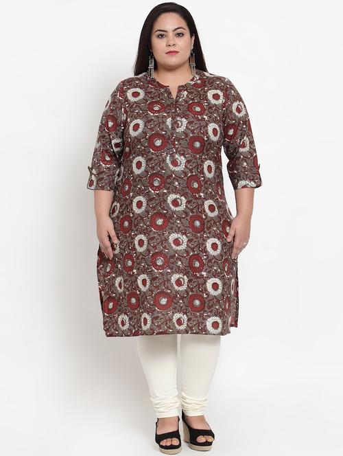 floral straight kurta - 16838058 - Very Small Image - 1