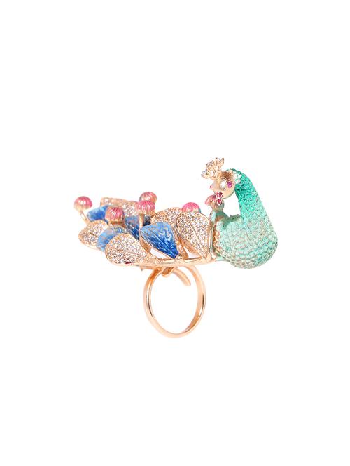 multi colored brass finger  ring - 16839628 - Very Small Image - 1