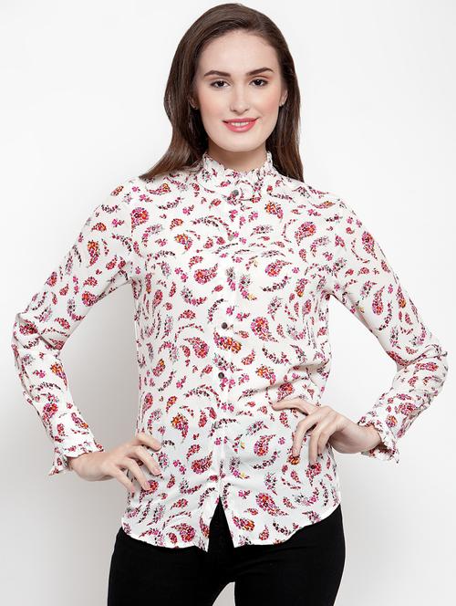 long sleeved floral shirt  - 16839924 - Very Small Image - 1