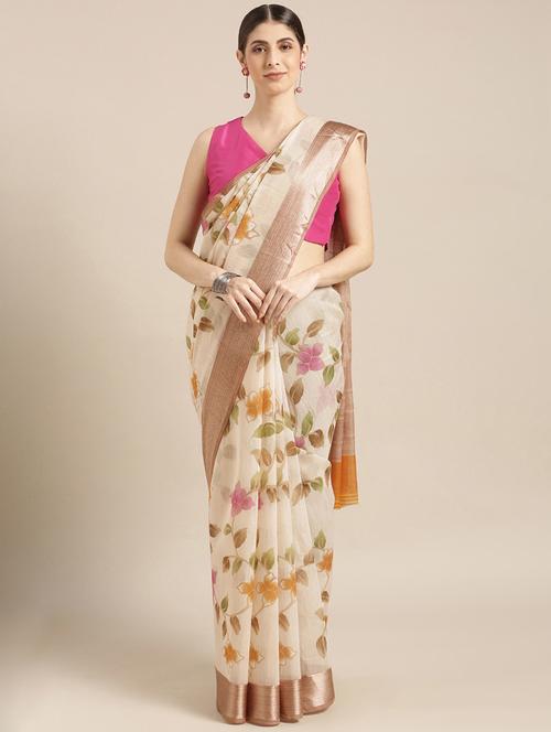 floral kanjivaram saree - 16840080 - Very Small Image - 1