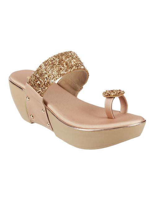gold one toe wedges - 16842285 - Very Small Image - 1
