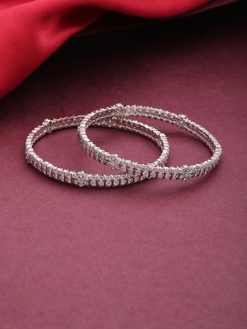 silver brass bangle - 16842450 - Very Small Image - 1