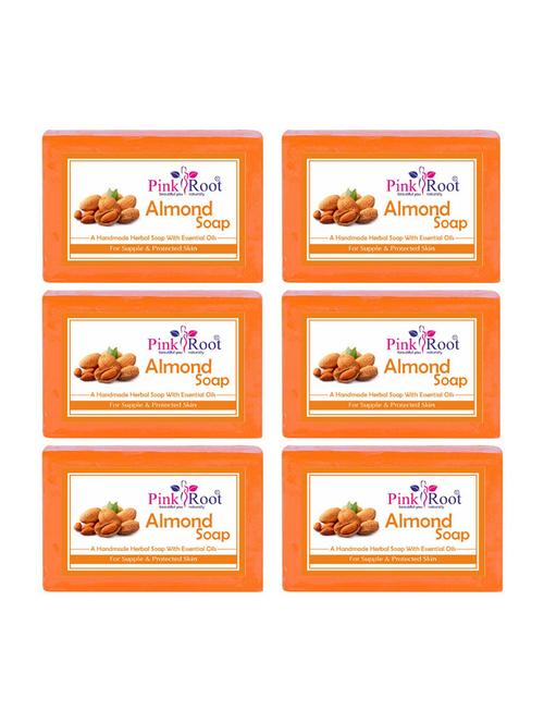 pink root almond soap (pack of 6) - 16842987 - Very Small Image - 1