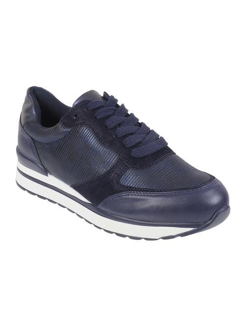 navy lace-up casual shoes - 16843114 - Very Small Image - 1