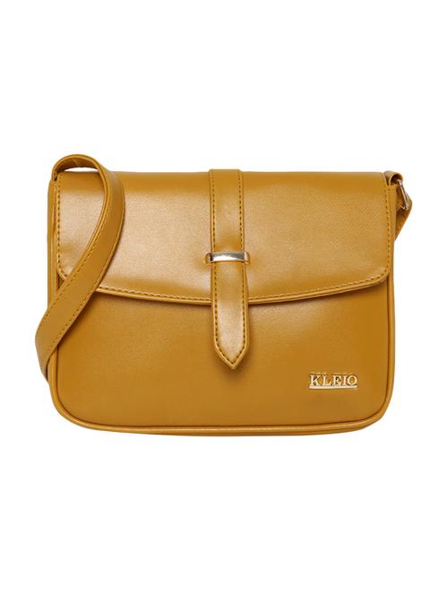 yellow leatherette regular sling bag - 16845076 - Very Small Image - 1