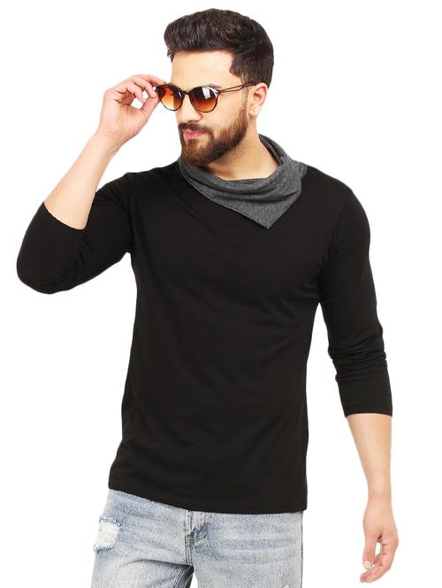 black solid t-shirt - 16846182 - Very Small Image - 1