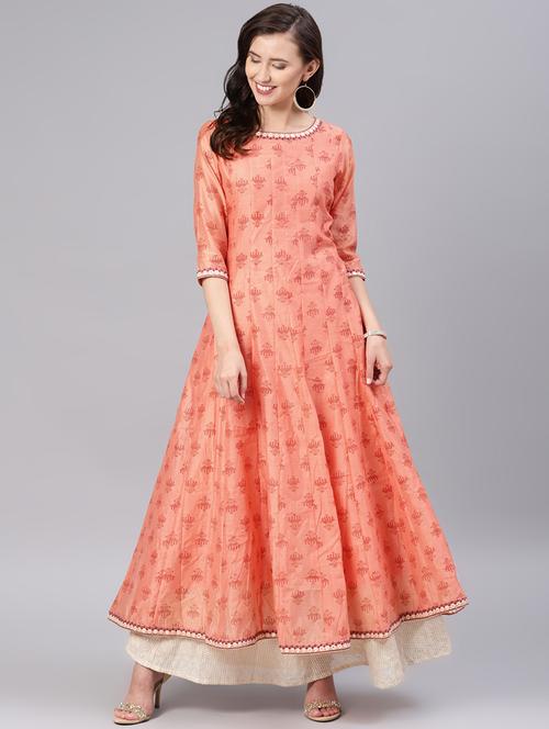 printed anarkali kurta - 16846308 - Very Small Image - 1