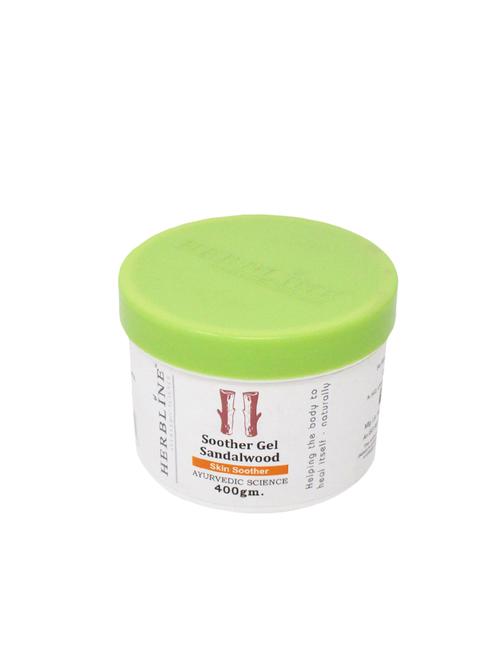 herbline sandalwood skin soother gel for smooth and glowing skin 400gm - 16847507 - Very Small Image - 1