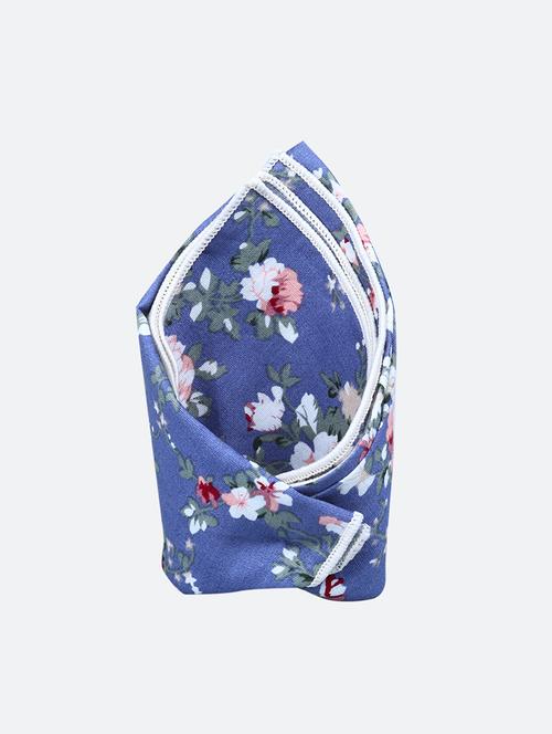blue cotton pocketsquare - 16847992 - Very Small Image - 1