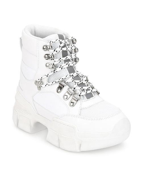 white lace-up boots - 16848717 - Very Small Image - 1