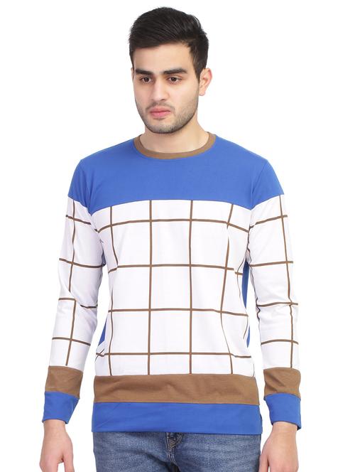 blue checkered t-shirt - 16849185 - Very Small Image - 1