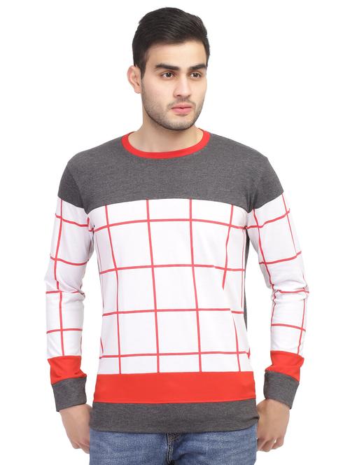 grey checkered t-shirt - 16849186 - Very Small Image - 1