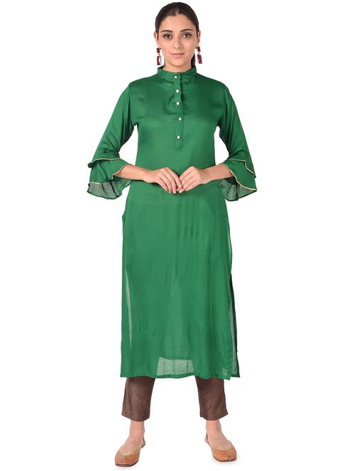 women's straight kurta - 16849208 - Very Small Image - 1