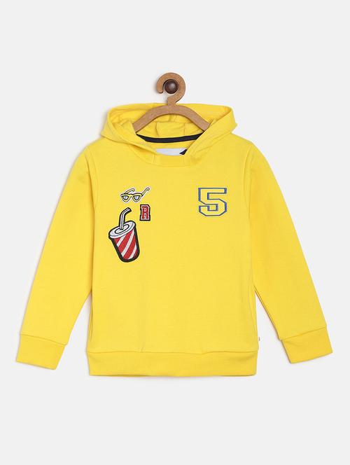 yellow cotton sweatshirt - 16850443 - Very Small Image - 1