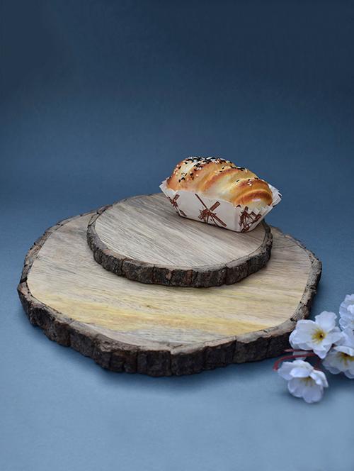  wooden round platter set - 16853209 - Very Small Image - 1
