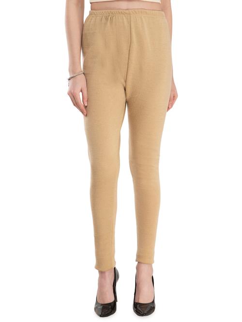 beige wool woolen legging - 16853788 - Very Small Image - 1