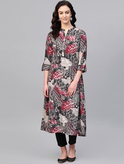 printed kurta pant set - 16854907 - Very Small Image - 1