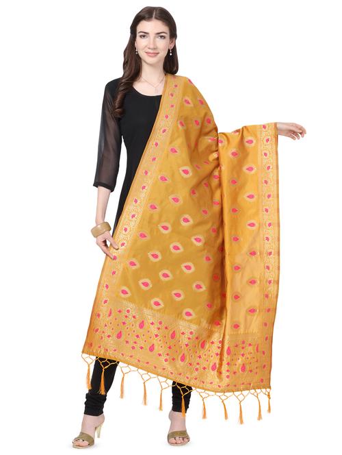 ethnic motif banarasi dupatta - 16856710 - Very Small Image - 1