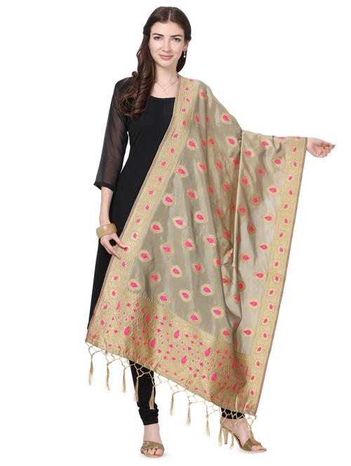 ethnic motif banarasi dupatta - 16856713 - Very Small Image - 1