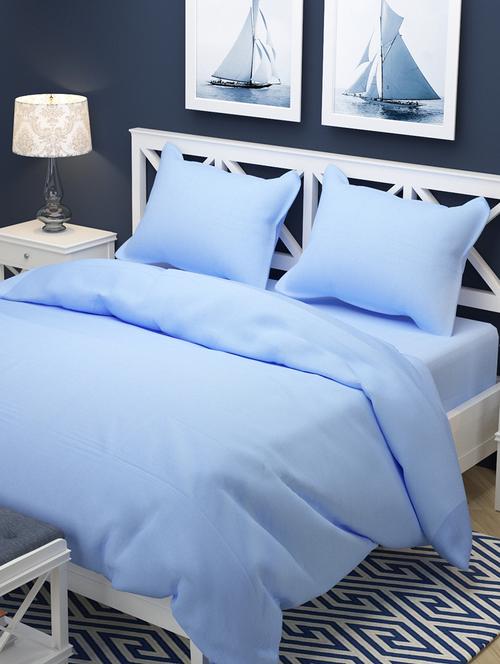 cotton double bedsheet with 2 pillow covers  - 16856751 - Very Small Image - 1