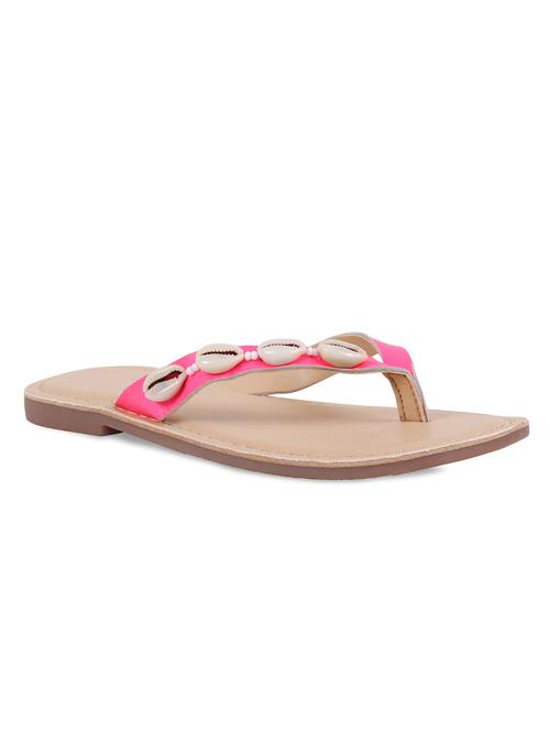 pink leather flat - 16858042 - Very Small Image - 1