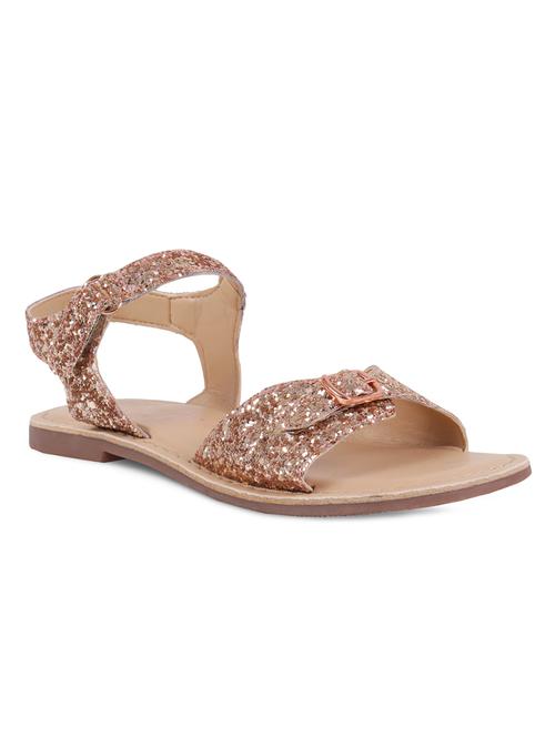 gold leather sandal - 16858054 - Very Small Image - 1