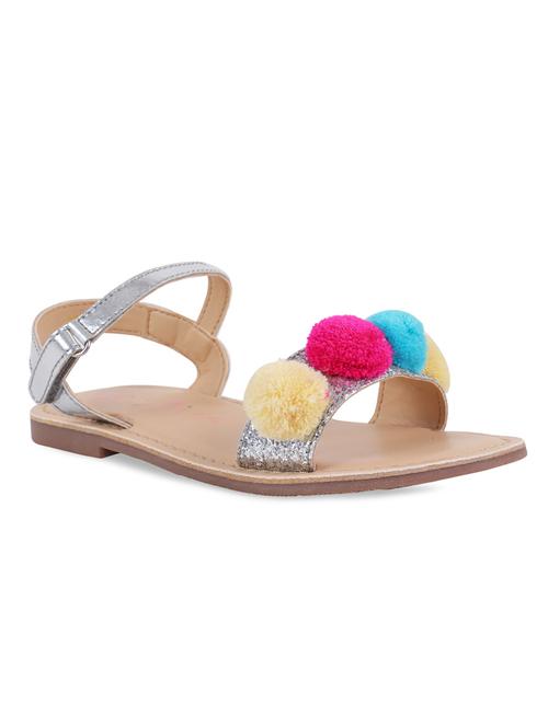 silver leather sandal - 16858055 - Very Small Image - 1