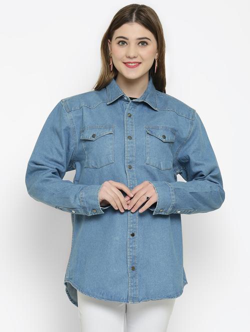 pocket detail denim jacket - 16859215 - Very Small Image - 1
