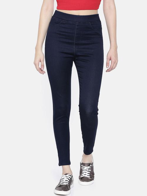high rise denim jegging - 16862621 - Very Small Image - 1