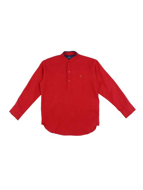 red cotton shirt - 16867279 - Very Small Image - 1