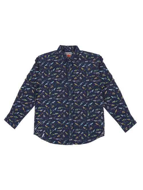 dark blue cotton shirt - 16867317 - Very Small Image - 1