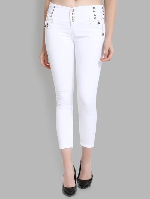 high rise cropped jeans  - 16868018 - Very Small Image - 1
