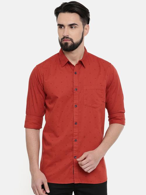 red printed casual shirt - 16868778 - Very Small Image - 1