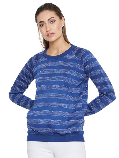 raglan sleeved striped sweatshirt - 16869080 - Very Small Image - 1