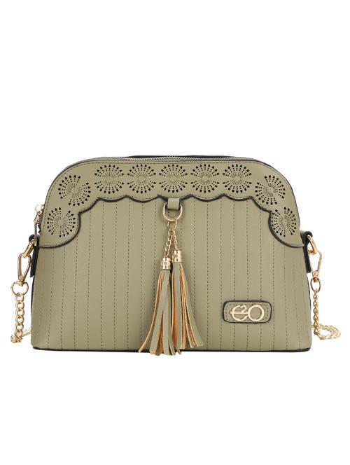 green leatherette (pu) sling bag - 16869300 - Very Small Image - 1