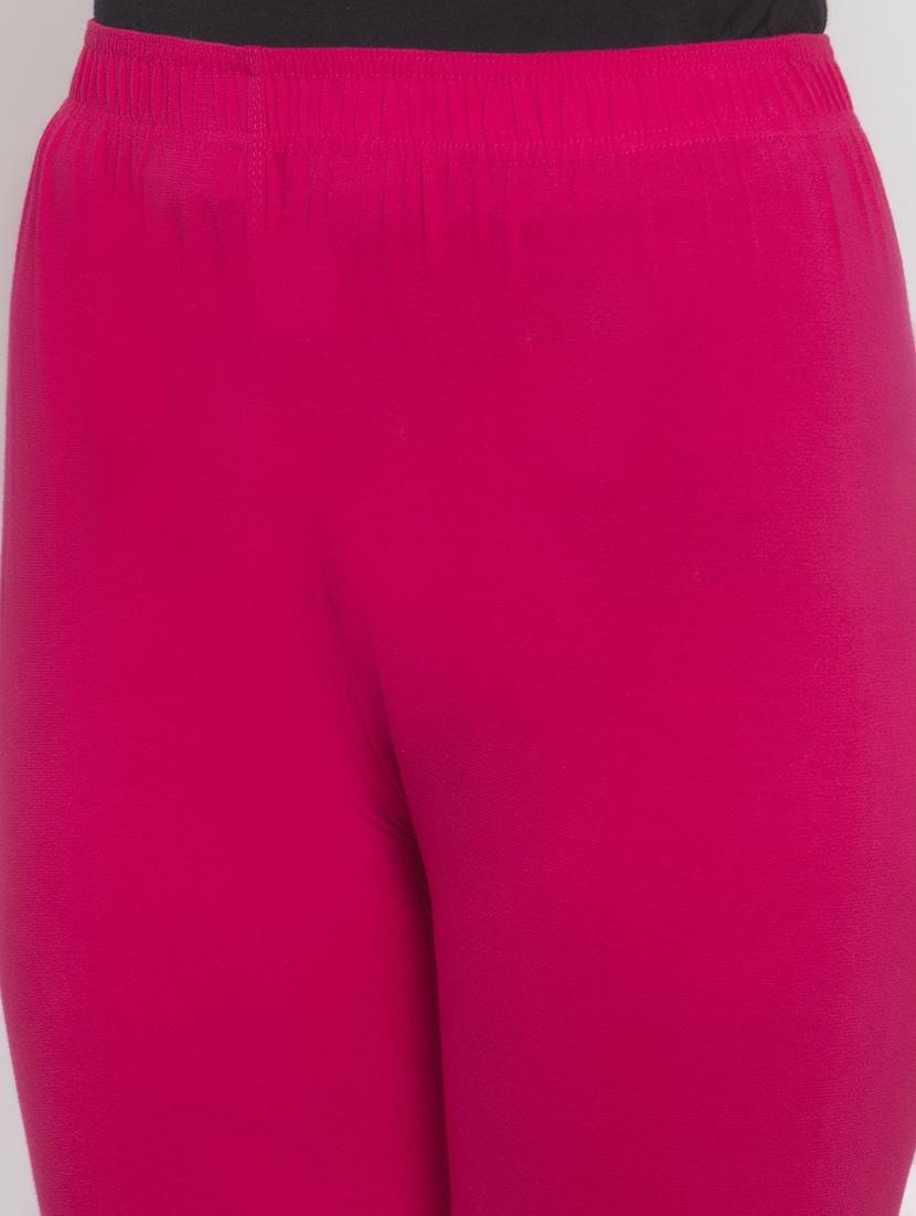 women pink solid legging - 16869424 - Zoom Image - 4