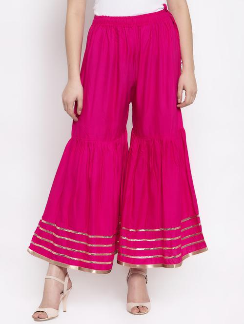 solid gota patti sharara - 16869453 - Very Small Image - 1