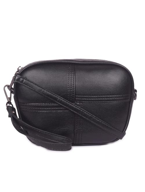 black leatherette (pu) sling bag - 16869944 - Very Small Image - 1