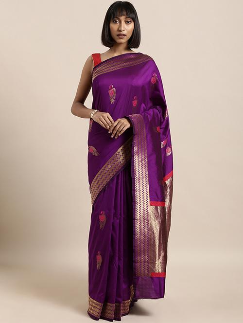 conversational kanjivaram saree with blouse - 16870164 - Very Small Image - 1