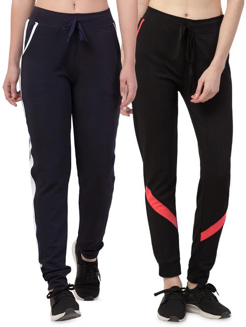 set of 2 high rise contrast detail track pant  - 16872987 - Very Small Image - 1