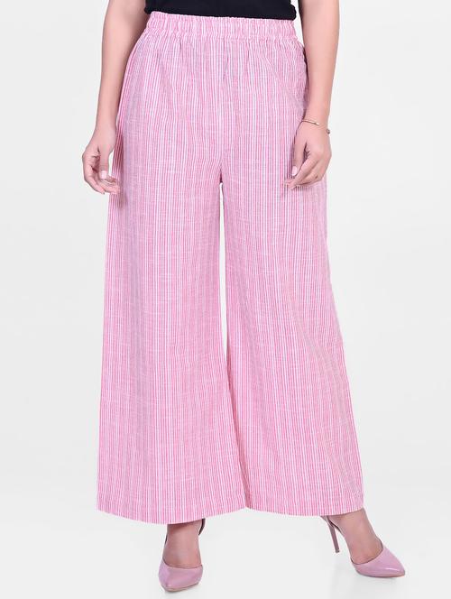 high rise striped palazzo  - 16873117 - Very Small Image - 1