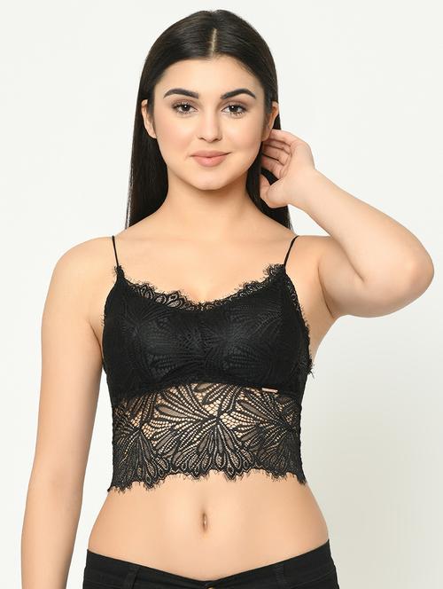 black lace lette bra - 16873672 - Very Small Image - 1