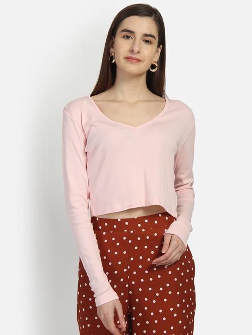 v-neck crop top  - 16874366 - Very Small Image - 1