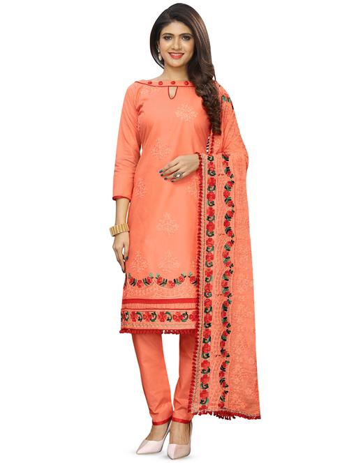 embroidered unstitched suit - 16875017 - Very Small Image - 1